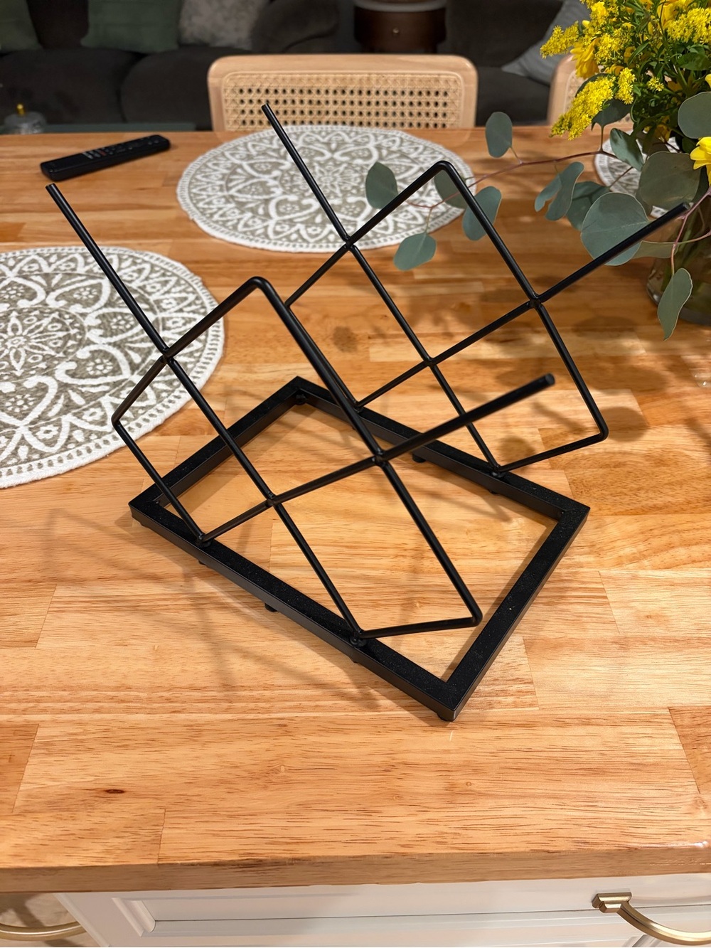 Black Metal Wine Rack - Picture 3 of 3